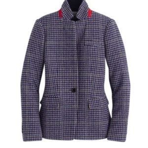 J. CREW Wool Regent Houndstooth Plaid Blazer 2